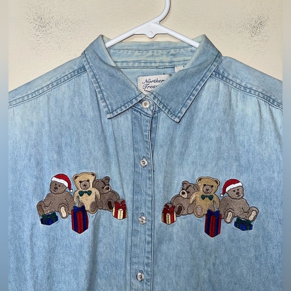 Northern Treasures unisex  Shirt - Size M - 100% Cotton - Light Blue - Picture 3 of 7